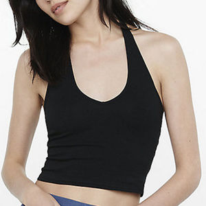 Express One Eleven Cropped Halter Top Size Large